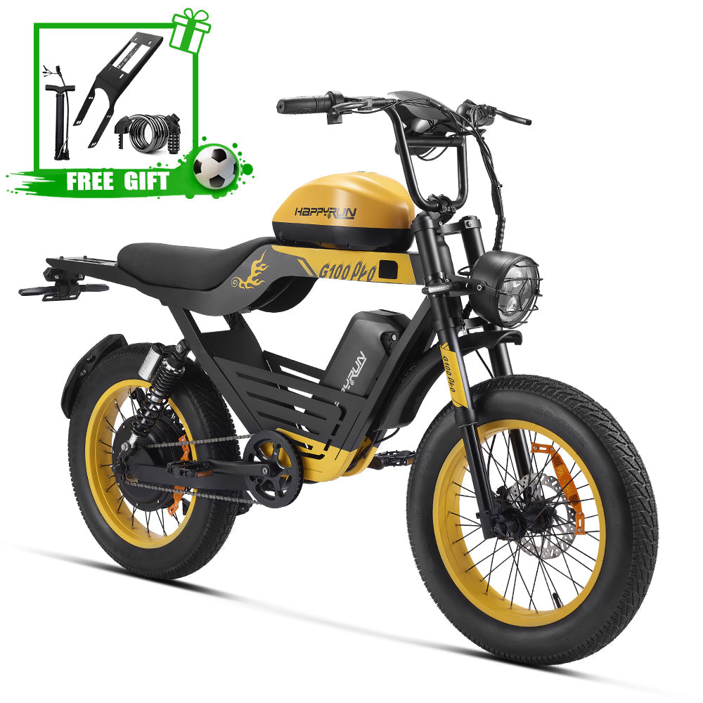 HappyRun G100 Pro 6000W Electric Bike Dual Battery