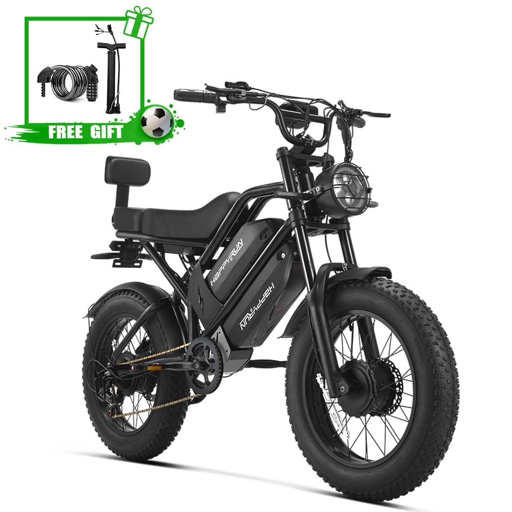 HappyRun G70 Pro Dual-Motor Dual-Battery Electric Cargo Bike