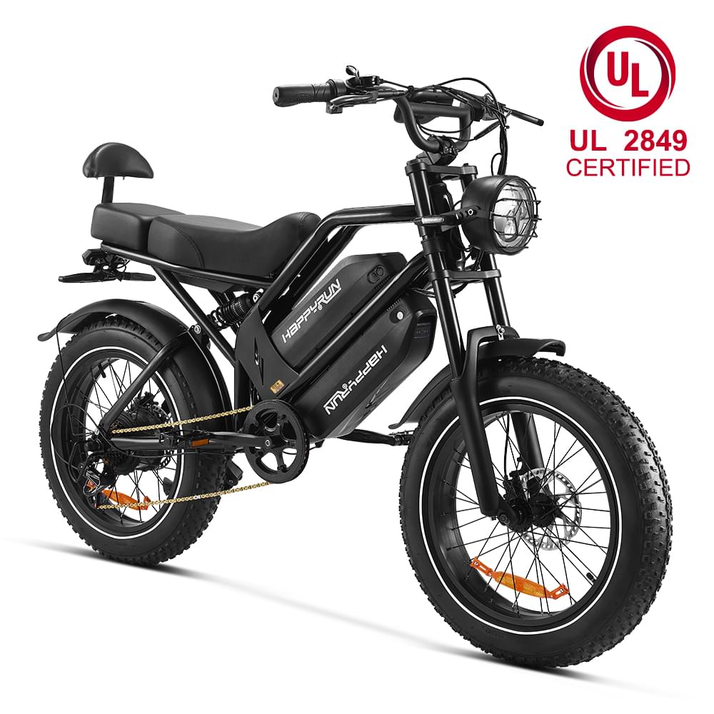 HappyRun G70 UL 2849 Certified Dual Battery Fast Electric Cargo Bike for Sale