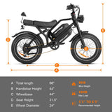 HappyRun G70 UL 2849 Certified Dual Battery Fast Electric Cargo Bike for Sale
