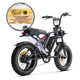Happyrun Tank G60 Pro UL 2849 Certified Moped Style Offroad Electric Bike Fat Tire