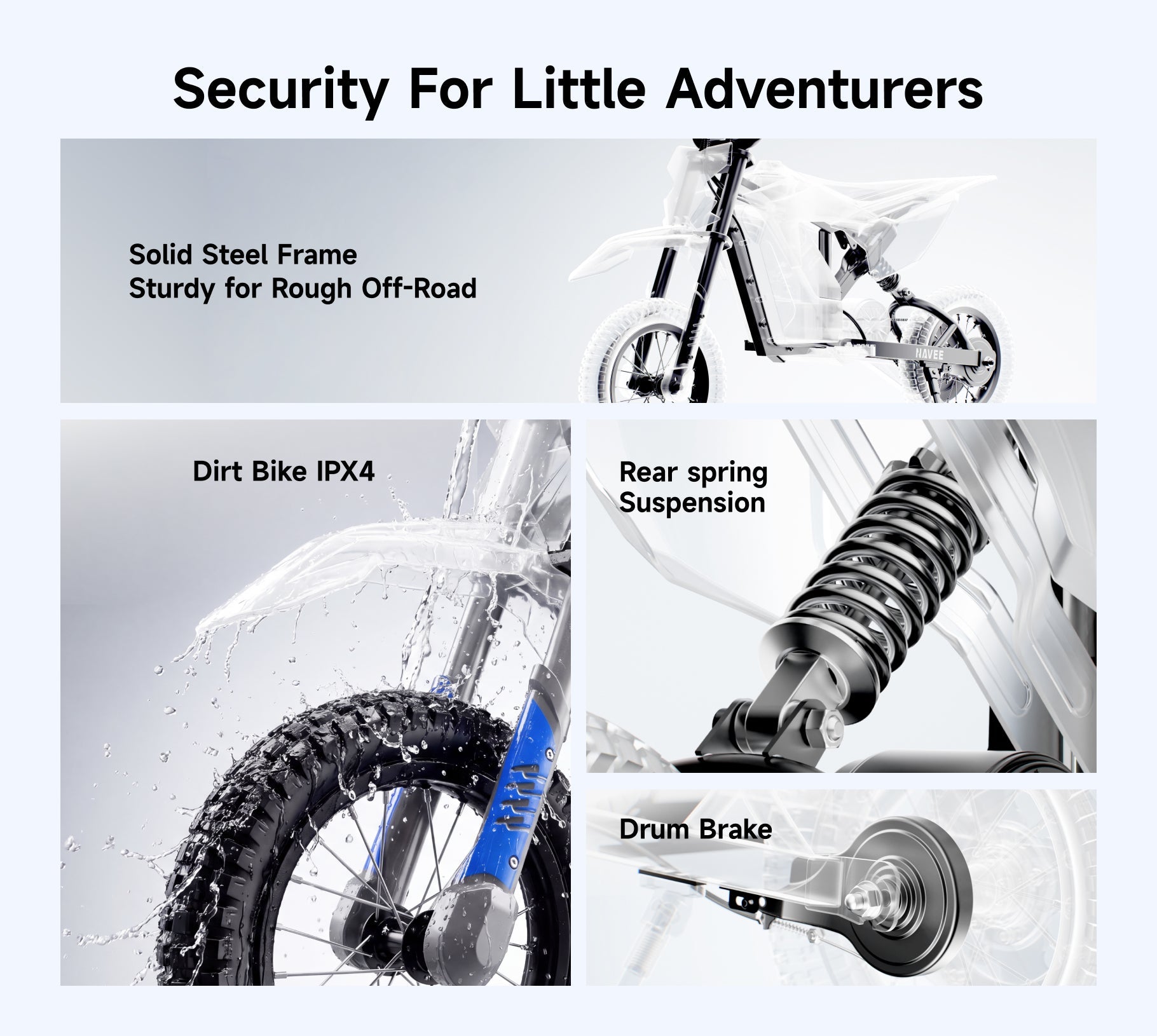NAVEE Cyber X Pro Kids Dirt Bike
