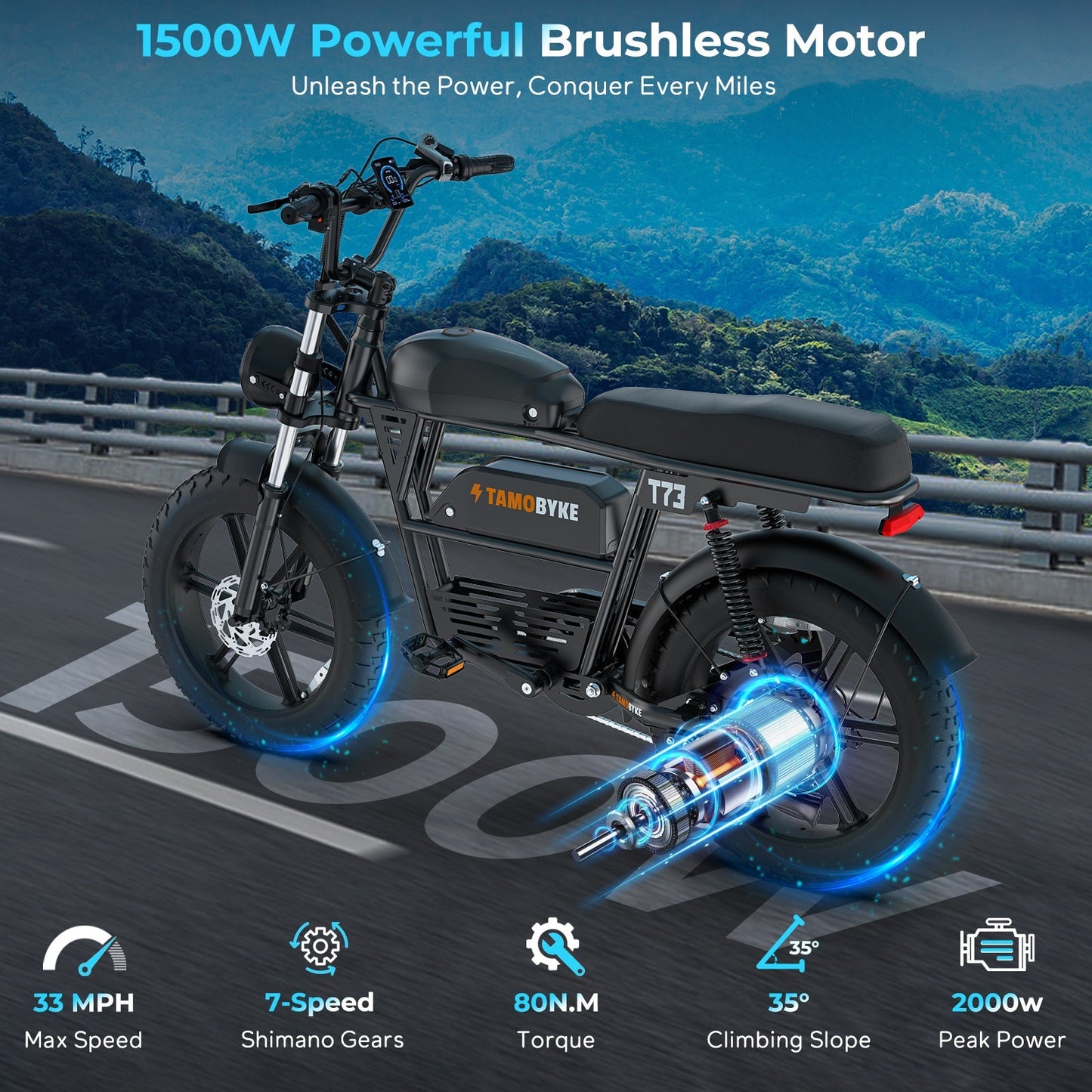 Tamobyke T73 Max  Electric Bike
