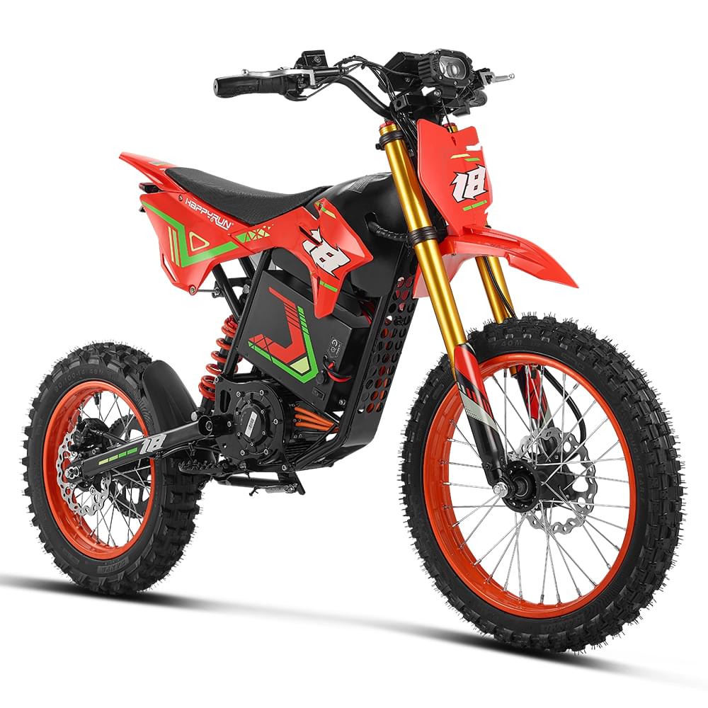 HappyRun F18 Long-Range 60-Mile Electric Trail Bike