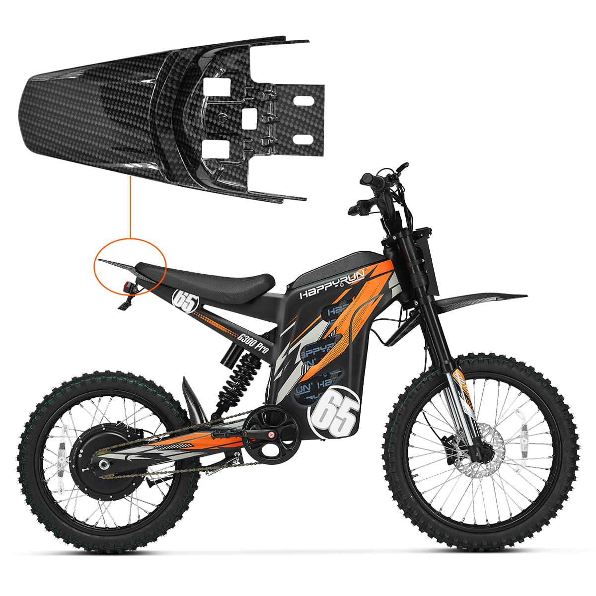 G300 Pro Dirt Bike Rear Fender Wing