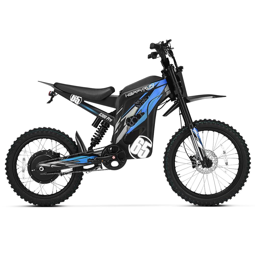 6500W High Performance Electric Dirt Bike HappyRun G300 Pro
