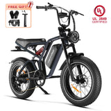 Happyrun Tank G60 Pro UL 2849 Certified Moped Style Offroad Electric Bike Fat Tire