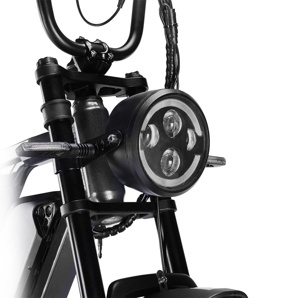 Happyrun Tank G60 Pro UL 2849 Certified Moped Style Offroad Electric Bike Fat Tire