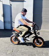 K6P BROWN: TEEN SIZE MOPED with APP Speed Control