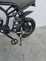 K6P BLACK: TEEN SIZE MOPED with APP Speed Control