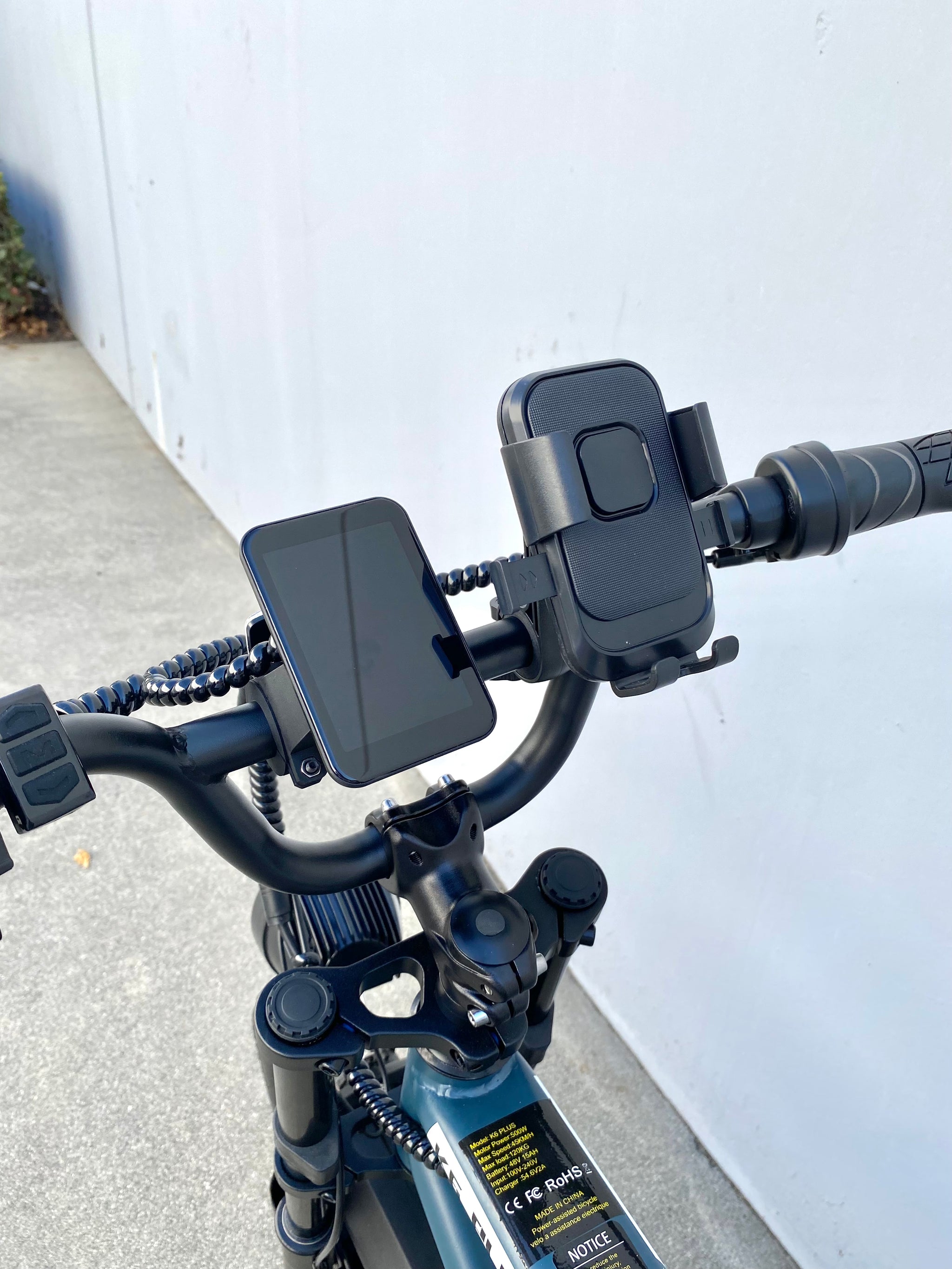 K6P BLUE: TEEN SIZE MOPED with APP Speed Control