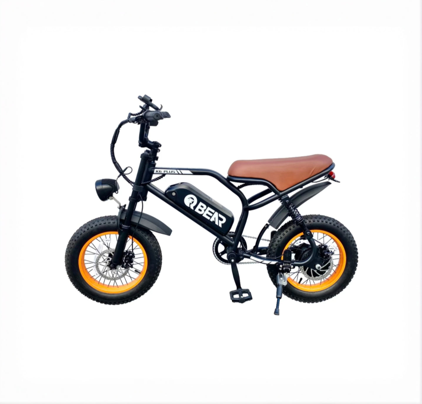K6P BROWN: TEEN SIZE MOPED with APP Speed Control