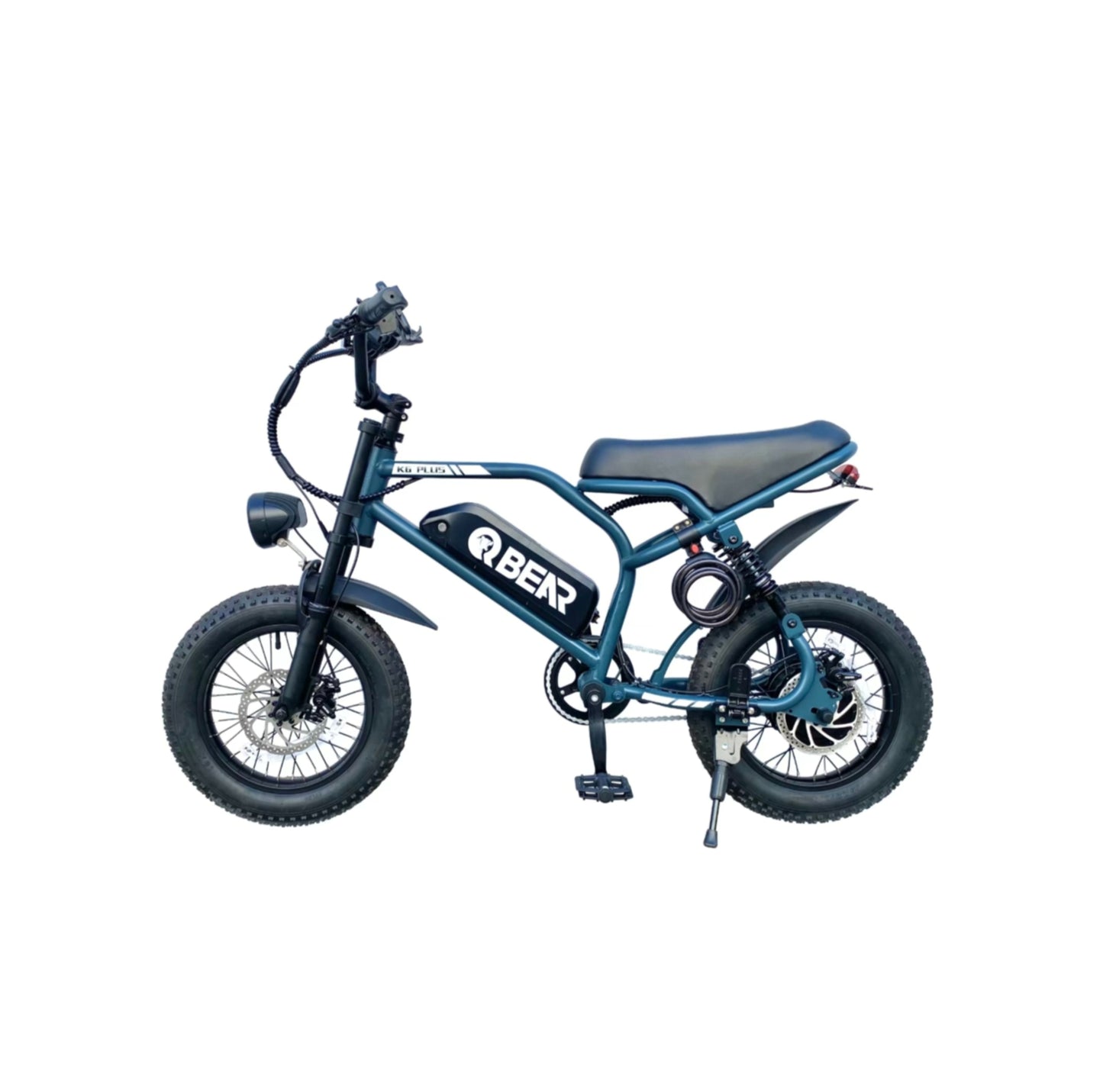 K6P BLUE: TEEN SIZE MOPED with APP Speed Control
