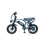 K6P BLUE: TEEN SIZE MOPED with APP Speed Control