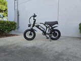 K6P BLACK: TEEN SIZE MOPED with APP Speed Control