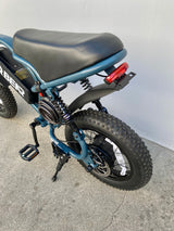 K6P BLUE: TEEN SIZE MOPED with APP Speed Control