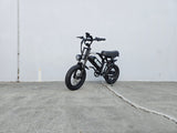 K6P BLACK: TEEN SIZE MOPED with APP Speed Control