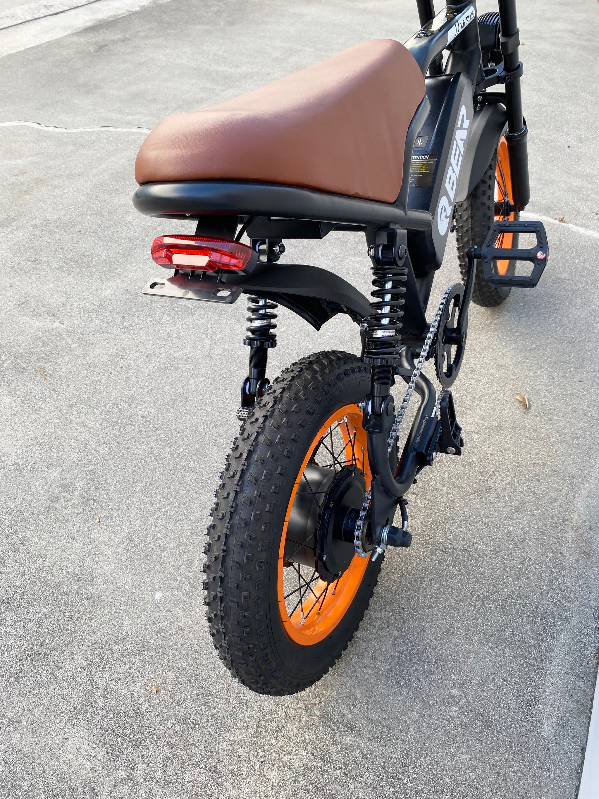 K6P BROWN: TEEN SIZE MOPED with APP Speed Control