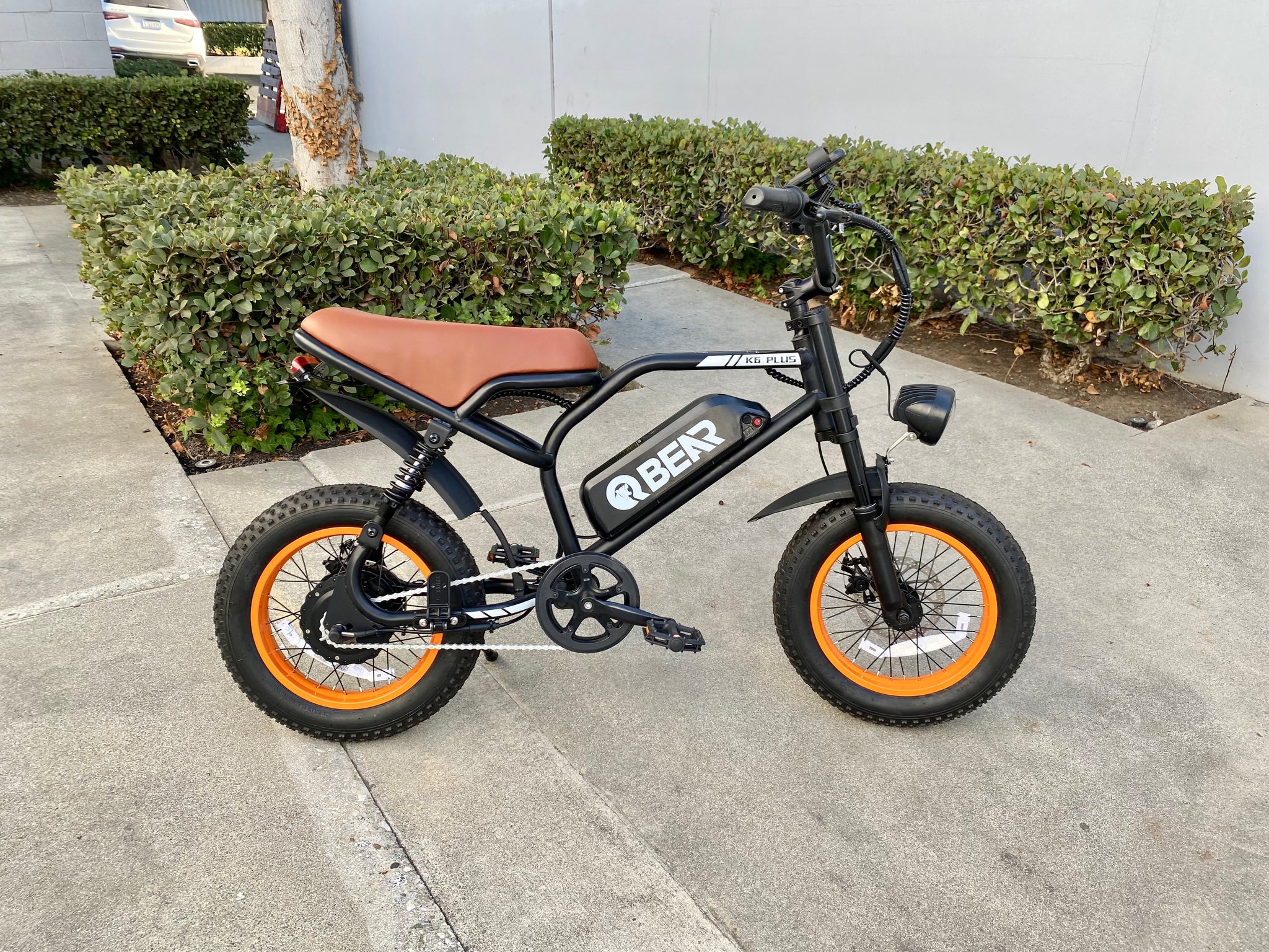 K6P BROWN: TEEN SIZE MOPED with APP Speed Control