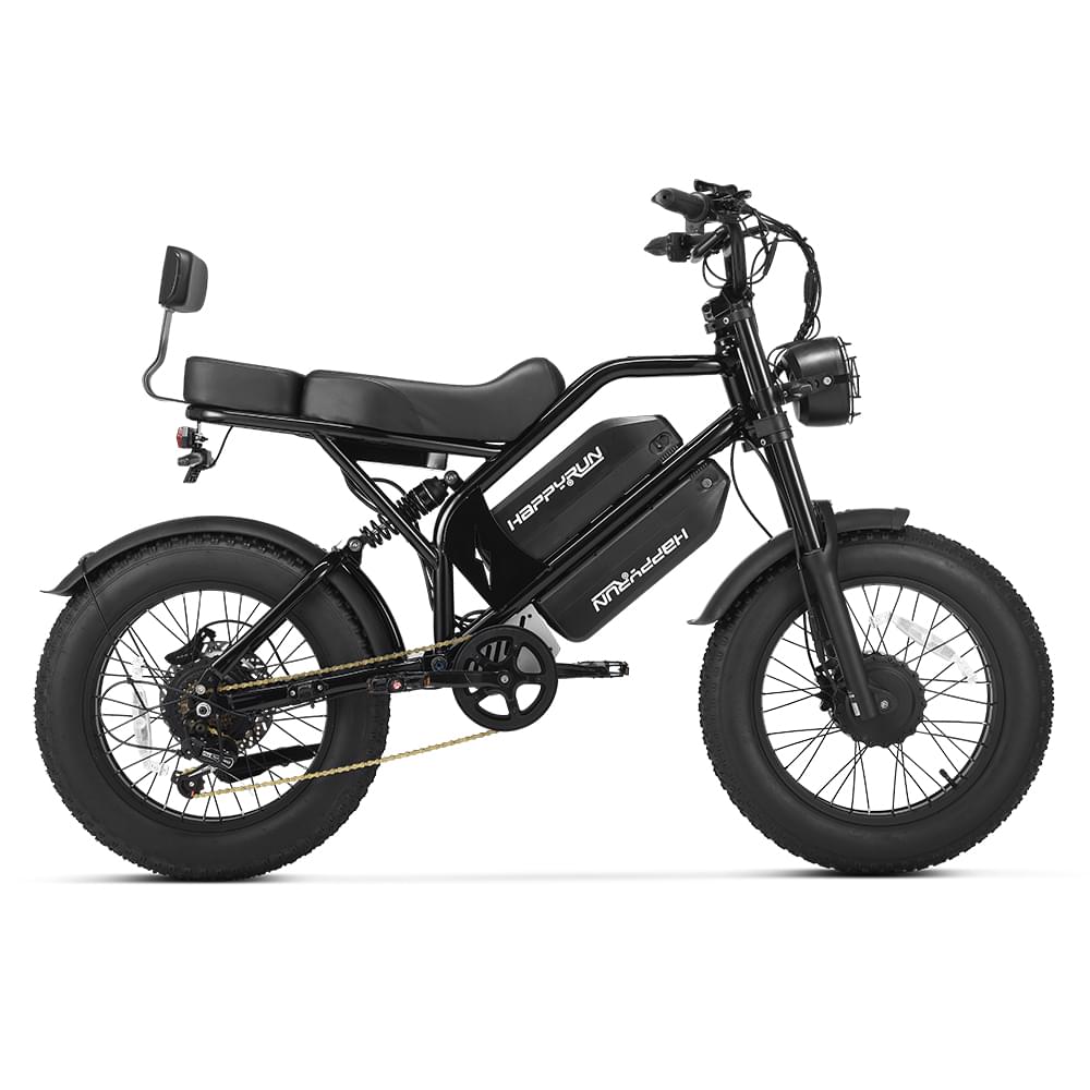 HappyRun G70 Pro Dual-Motor Dual-Battery Electric Cargo Bike