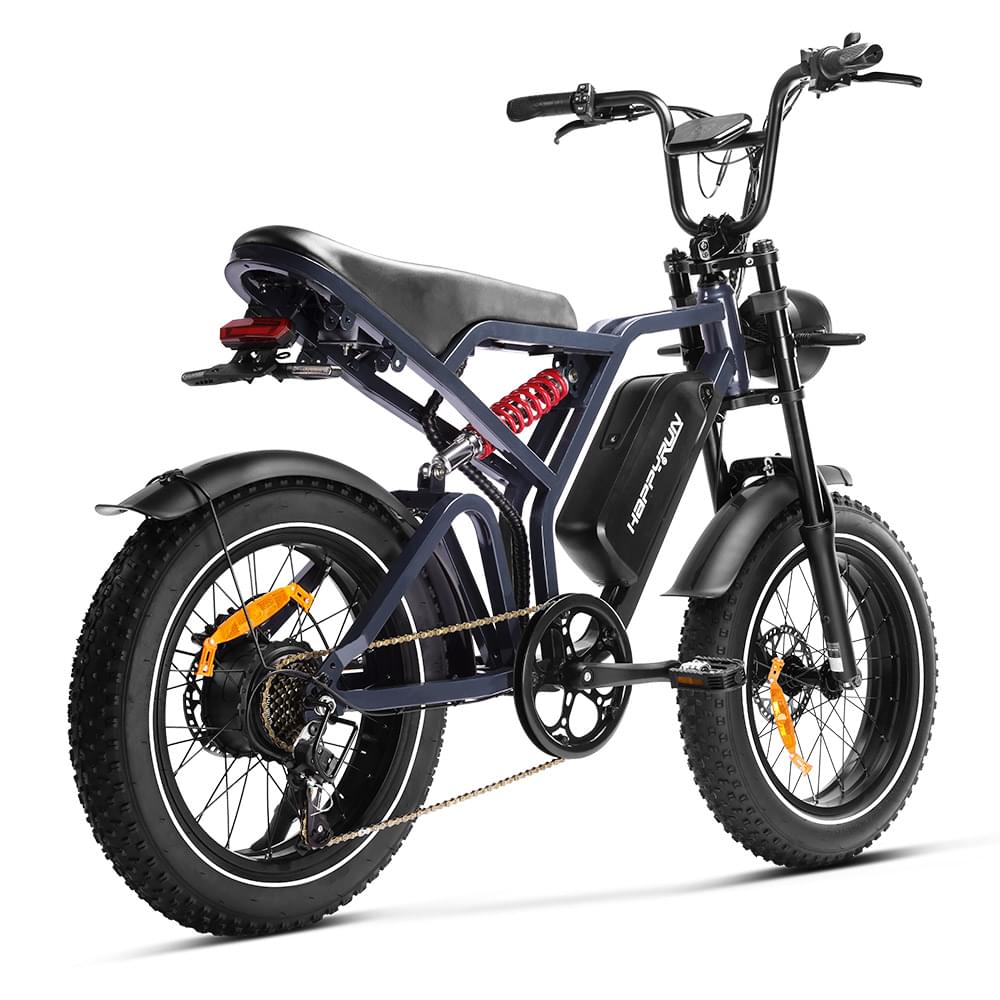 Happyrun Tank G60 Pro UL 2849 Certified Moped Style Offroad Electric Bike Fat Tire